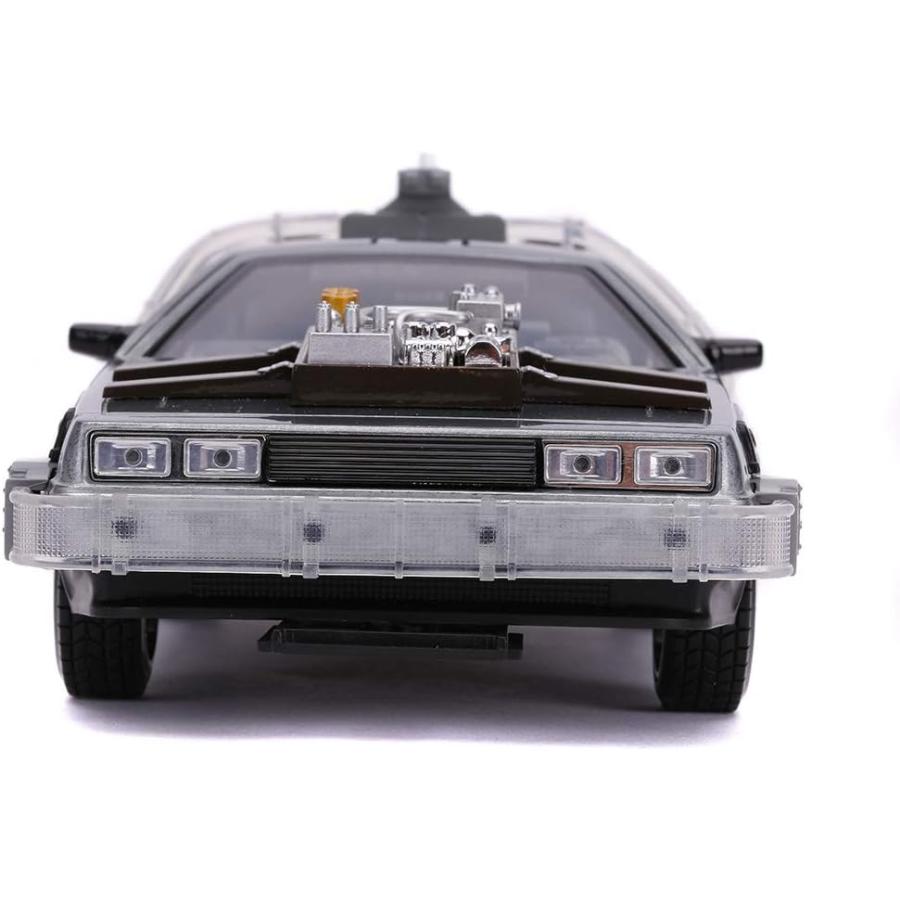 予約受付中！JADA TOYS 1/24スケール デロリアン DMC-12 バック・トゥ・ザ・フューチャーPART3 完成品ダイキャストミニカー JADA32166   (2023年9月以降)の画像