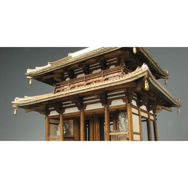 小林工芸1/100 法隆寺中門(回廊なし)【木製建築模型キット】