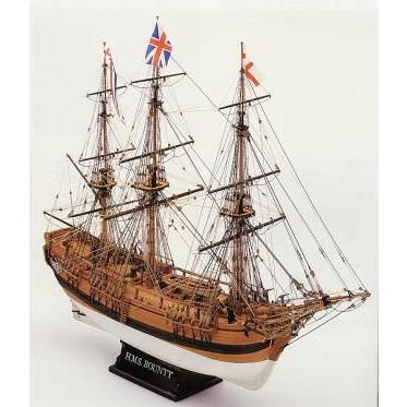 1/64 H.M.S.バウンティ(バウンティの反乱で有名)　マモリ：MV39 木製帆船組立キット