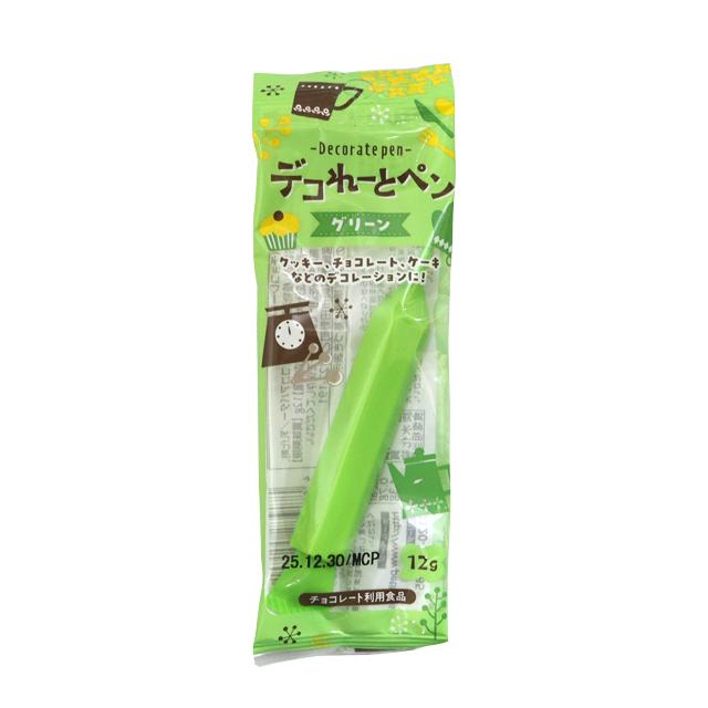 デコれーとペン グリーン 12g チョコペン : マルサンパントリー - 通販
