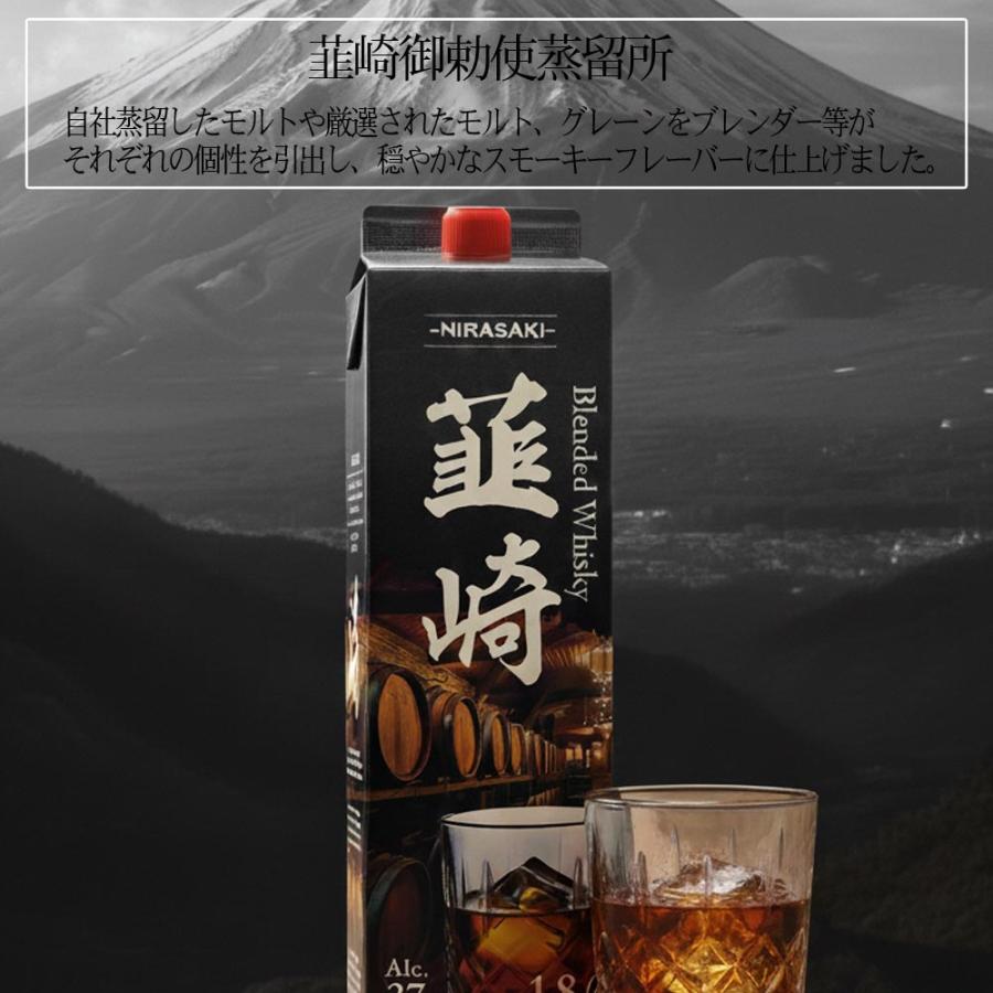 ブレンデッド ウイスキー 韮崎37度 1.8L×1本 にらさき モルト原酒
