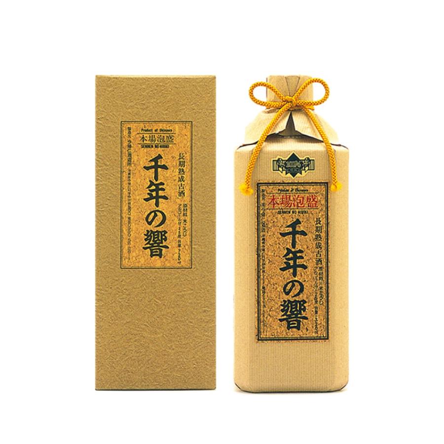琉球泡盛 今帰仁酒造 千年の響 古酒25度 720ml×12本瓶 差し上げ物 泡盛古酒 爆買 泡盛-食品