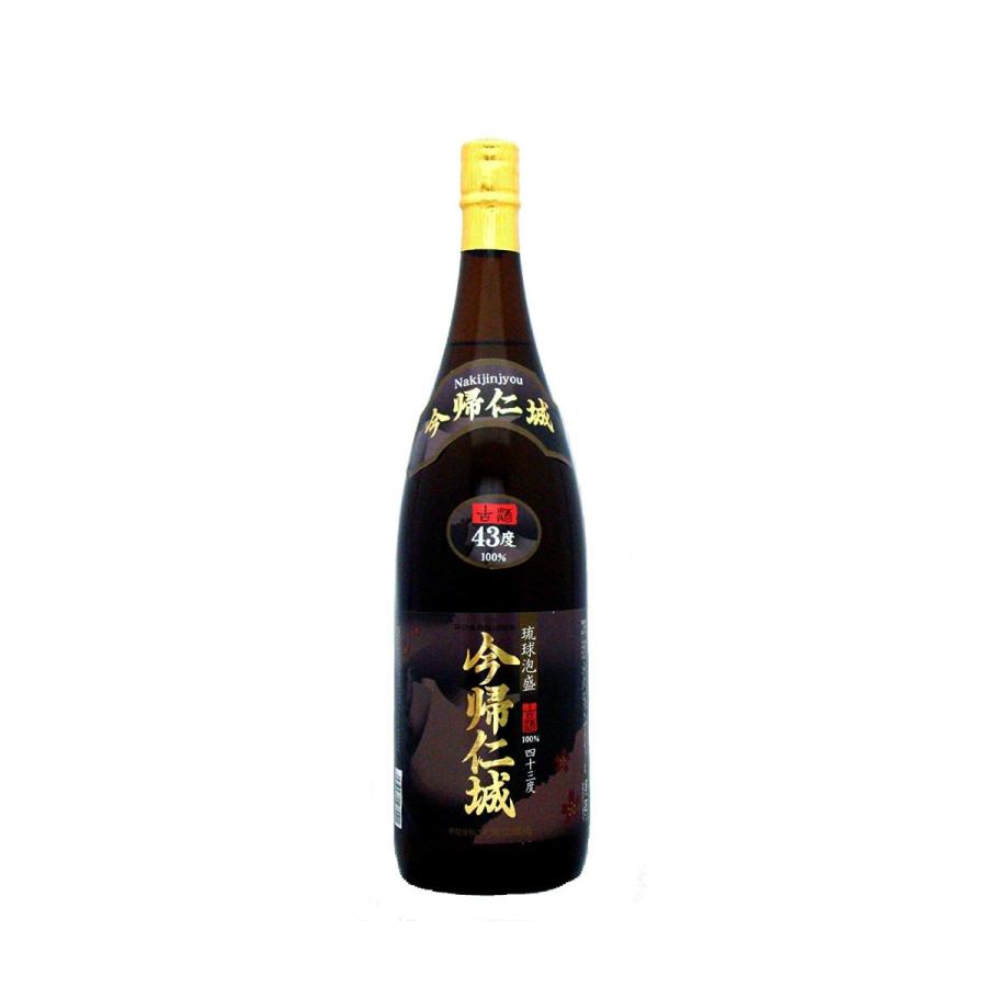 泡盛 今帰仁酒造 今帰仁城 古酒43度 1.8L×6本瓶 : 株式会社湧川商会