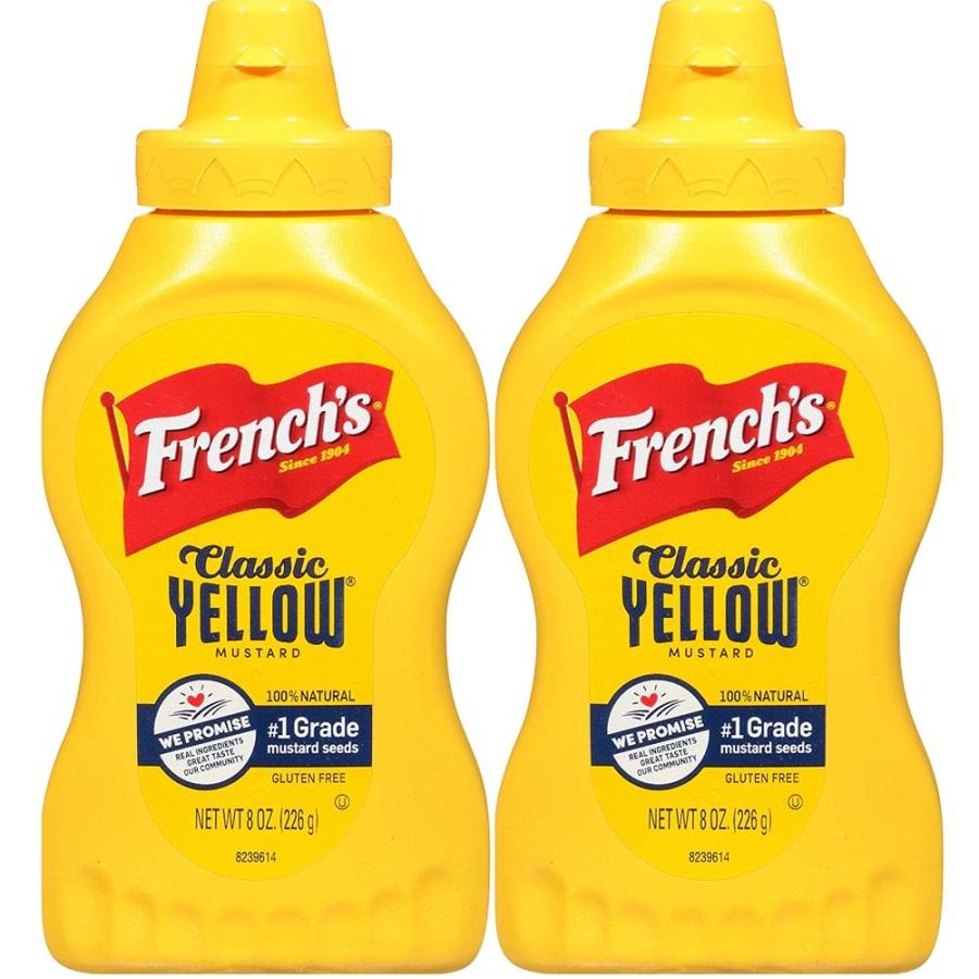 フレンチマスタードソース　100%天然素材　French Mustard Classic Yellow 226g×2本｜marusanstore｜05