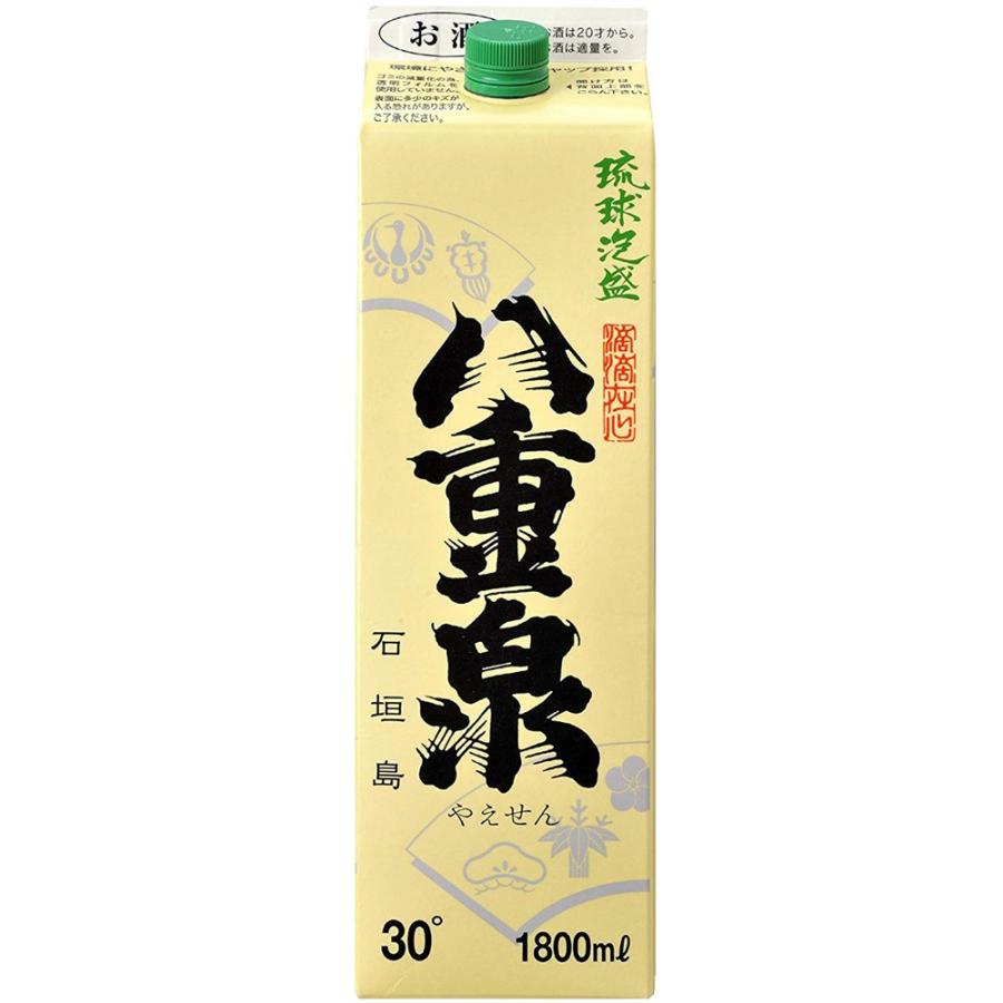 泡盛 八重泉30度 紙パック1.8L×12本 八重泉酒造 沖縄 お酒 沖縄土産 お