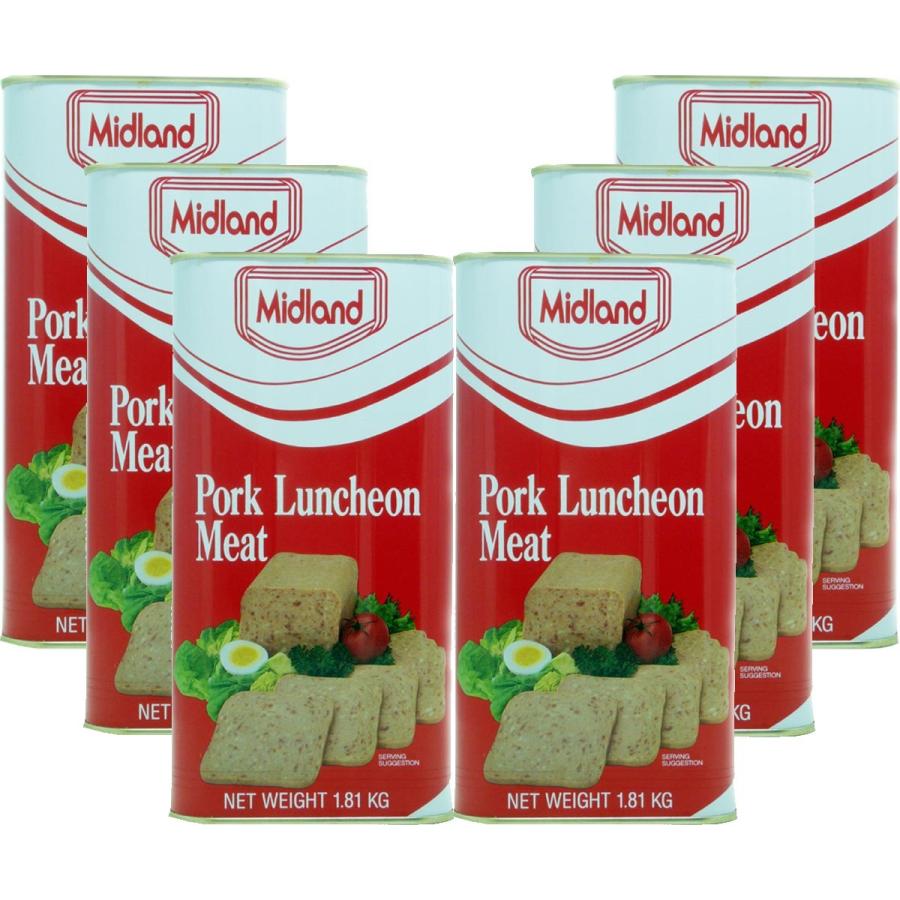 作 ミッドランド ポークランチョンミート 業務用 1.81kg×6本 保存食