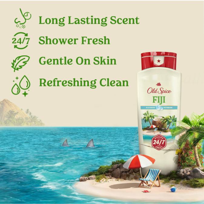 オールドスパイス ボディウォッシュ フィジー 473mL×6本 Old Spice（オールドスパイス） ボディーソープ フィジー 473ml×6本