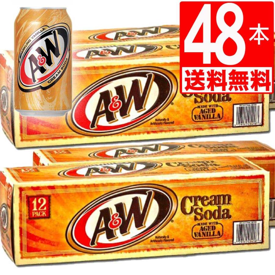 ドクターペッパー A&Wクリームソーダ48缶セット ドリンク