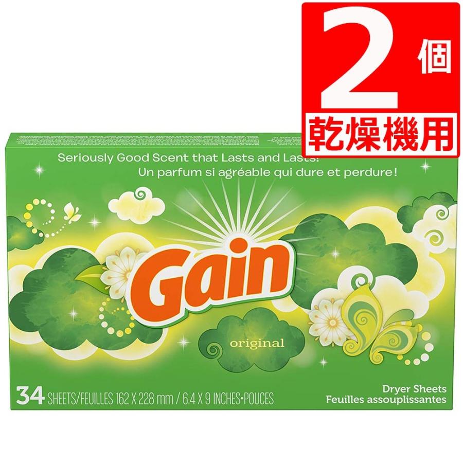 ゲイン オリジナル乾燥機用ドライシート34枚入×2箱 ゲインシート オリジナル : 株式会社湧川商会公式ストア - 通販 - Yahoo!ショッピング