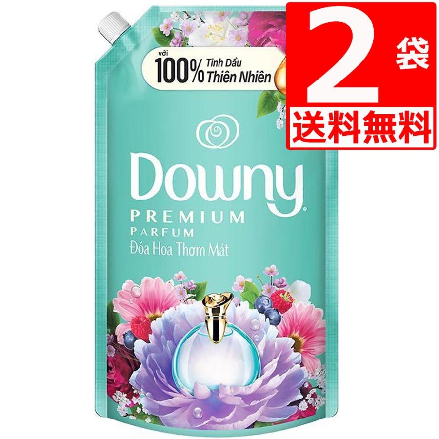 ベトナムダウニー フレッシュフラワー柔軟剤1.35L詰替×2袋 濃縮タイプ 