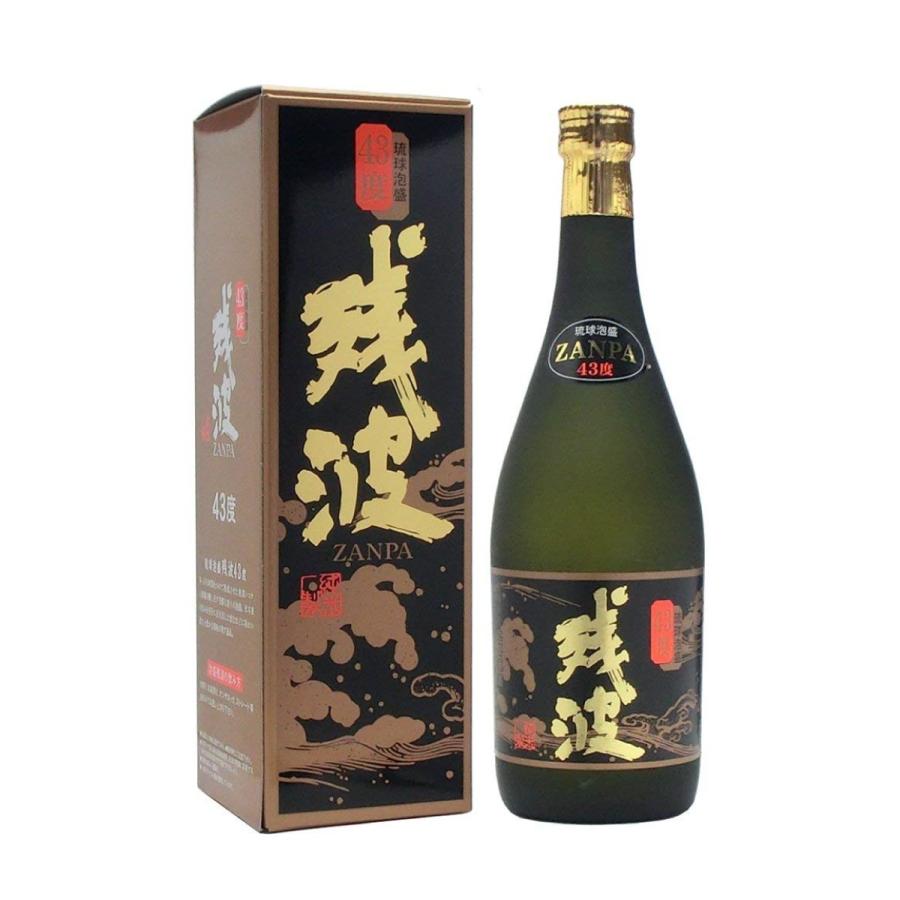 泡盛 古酒 残波43度 720ml×12本瓶 比嘉酒造 沖縄 お酒 沖縄土産 お酒