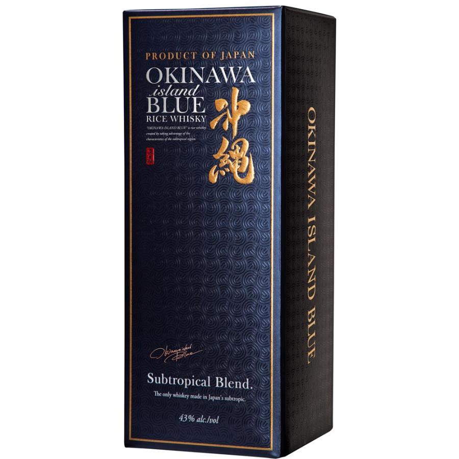 沖縄 BLUE - ウィスキー 沖縄 ISLAND BLUE 43度 700ml×6本 久米仙酒造 上げ米ウィスキー 白いことオーク材の新樽で生まれ育つ かざり付ける箱付き添い人 爆買