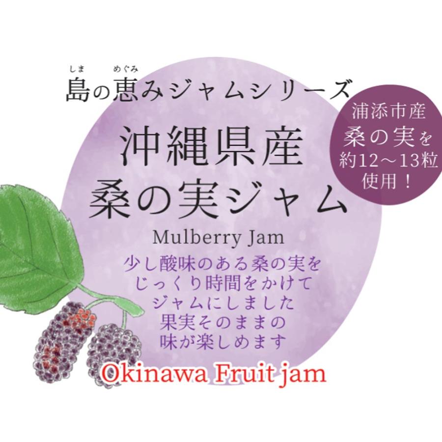 桑の実ジャム フルーツジャム 150ｇ×3本 くわの実 沖縄県産桑の実 浦添特産 果実そのままの味が楽しめる｜marusanstore｜02