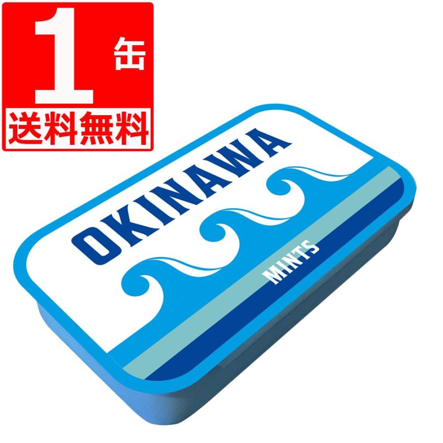 沖縄長生薬草本社 ミント缶 OKINAWAミント缶 1缶16g ウェーブ ミント