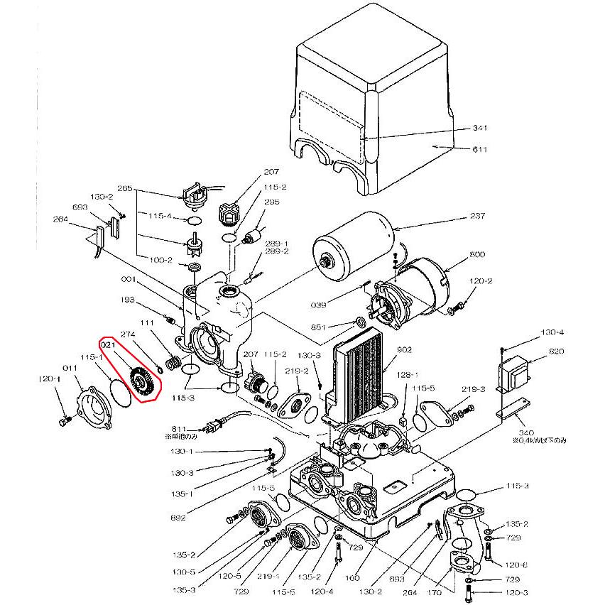 EBARA 32HPEO.4S ポンプ HPE106 EBARA 32HPEO.4S ポンプ HPE106