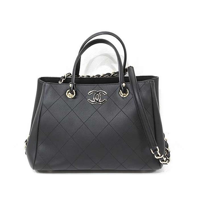 CHANEL 【美品】シャネル マトラッセ ショッピングバッグ 2wayバッグ 