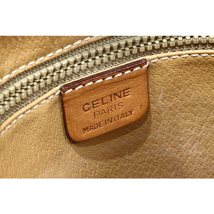 CELINE 【訳アリ品】＜カスタム＞ セリーヌ マカダム柄 ショルダー 
