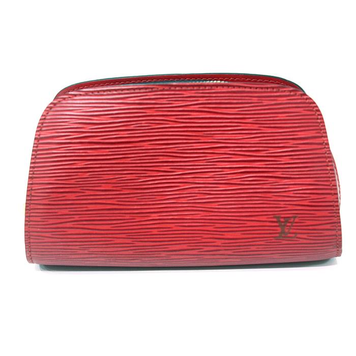 極美品 LOUIS VUITTON レザー ポーチ 小物入れ M48447