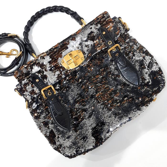 miu ミュウミュウ miumiu スパンコールバッグ レザー ショルダー miu ミュウミュウ miumiu スパンコールバッグ レザー ショルダー