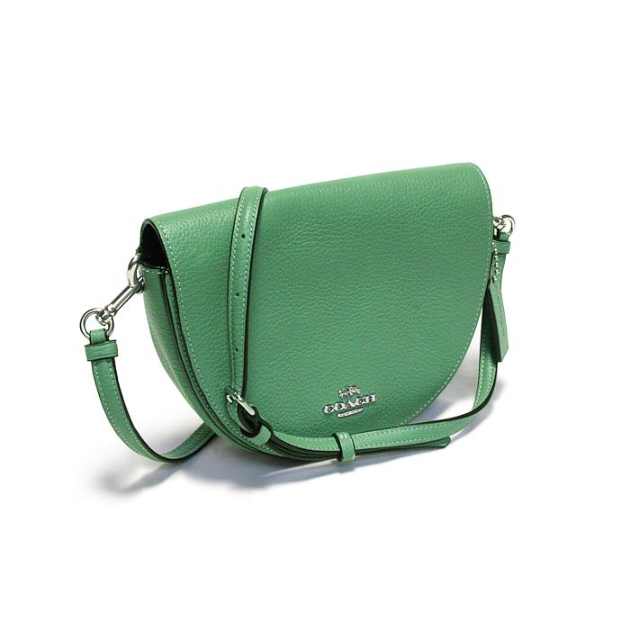 COACH コーチ ショルダーバッグ/ポーチ ライトグリーン カーフレザー 