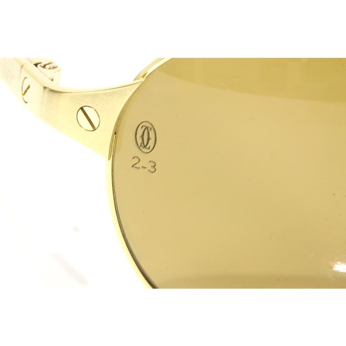 Cartier カルティエ サングラス サントス135 PARIS ゴールド Cartier カルティエ サングラス サントス135 PARIS ゴールド