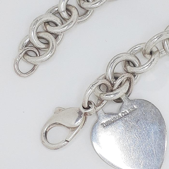 TIFFANY&Co. ティファニー シルバー925 ハートタグ ブレスレット TIFFANY&Co. ティファニー シルバー925 ハートタグ ブレスレット