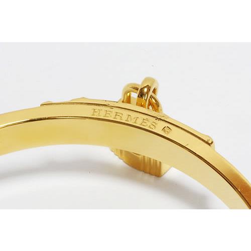 HERMES エルメス ケリー カデナ バングル ゴールド GP レザー HERMES エルメス ケリー カデナ バングル ゴールド GP レザー