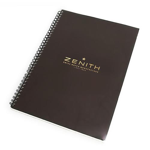 ゼニス ZENITH ノート/メモ ダークブラウン ノベルティーグッズ