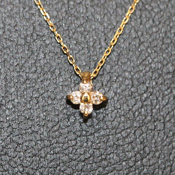 ETE エテ K18YG レイヤー ダイヤモンド フローレット ネックレス ETE エテ K18YG レイヤー ダイヤモンド フローレット ネックレス