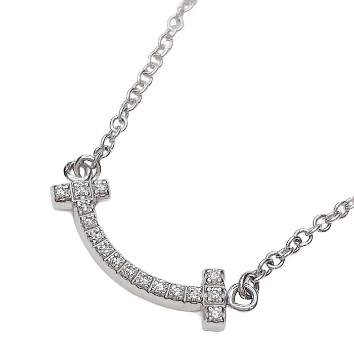 TIFFANY&Co. ティファニーT スマイル ミニ ペンダントネックレス TIFFANY&Co. ティファニーT スマイル ミニ ペンダントネックレス