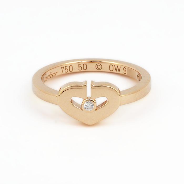 Cartier <#50/約10号>【美品!】カルティエ Cハート リング Cartier <#50/約10号>【美品!】カルティエ Cハート リング