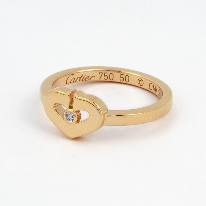 Cartier <#50/約10号>【美品!】カルティエ Cハート リング Cartier <#50/約10号>【美品!】カルティエ Cハート リング