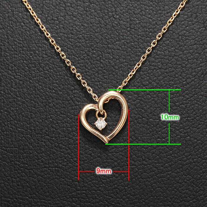 4℃ 【訳アリ品】 4℃ K10ピンクゴールド オープンハート