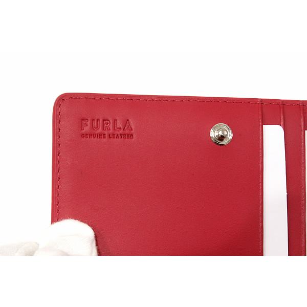 【新品】FURLA フルラ 二つ折り財布 WP00127 AX0733　MOON M PAPAVERO ピンク コンパクトウォレット