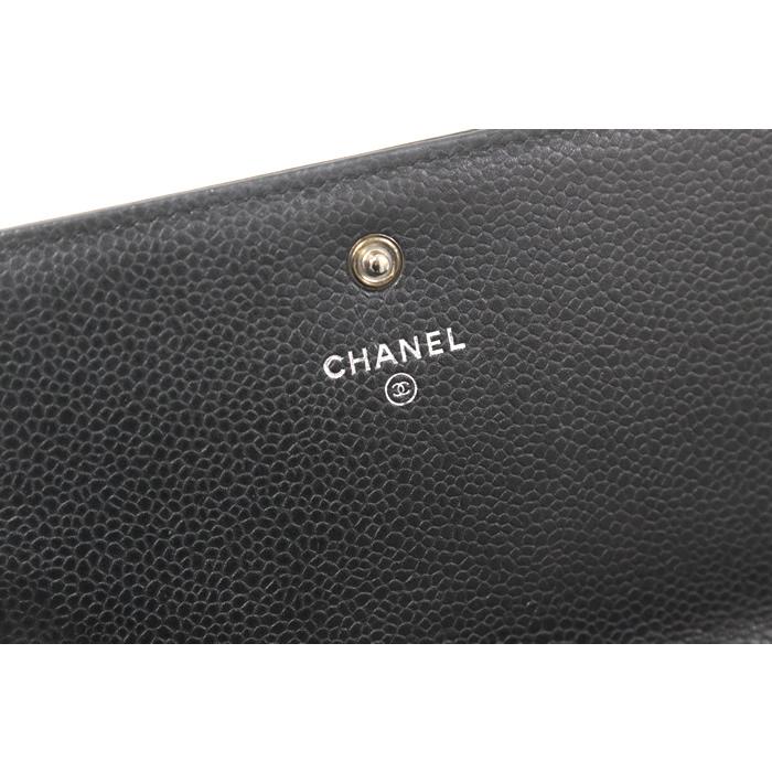CHANEL シャネル キャビアスキン エナメルフレーム ココマーク CHANEL シャネル キャビアスキン エナメルフレーム ココマーク
