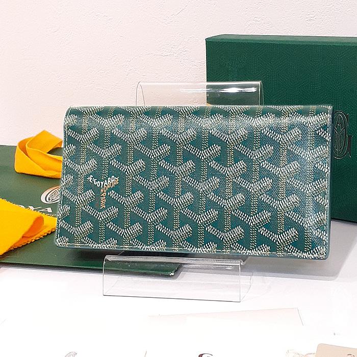 GOYARD 【美品】ゴヤール リシュリュー ウォレット グリーン