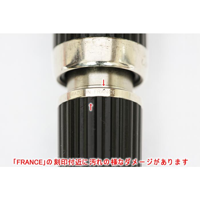カルティエ マストドゥカルティエ ツイスト式 ボールペン 青インク Cartier カルティエ ツイスト式ボールペン ブラックレジン
