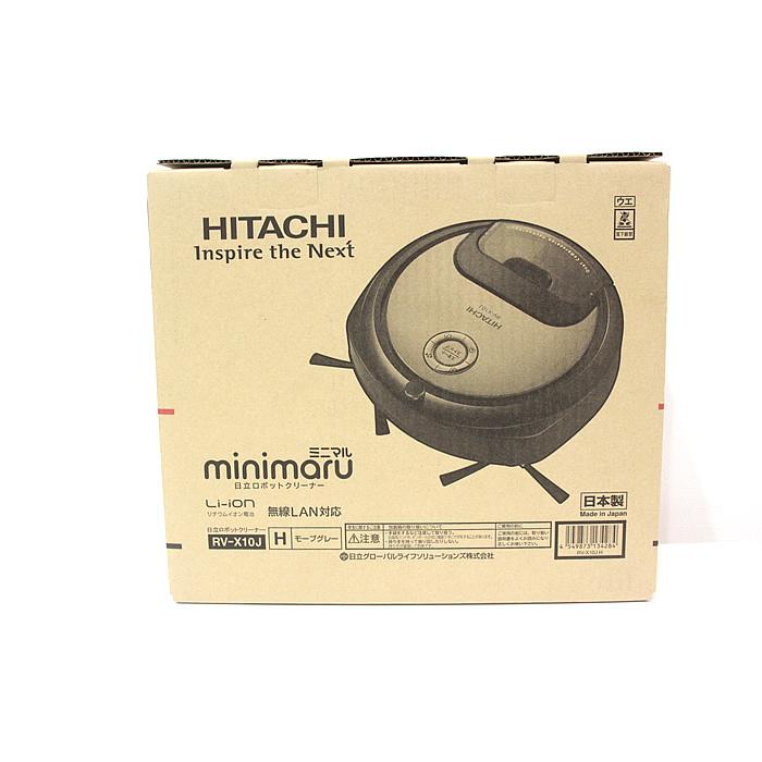 HITACHI RV-X10J ロボット掃除機 minimaru日本製 ロボット掃除機】小さいボディで賢く動いて部屋中キレイ