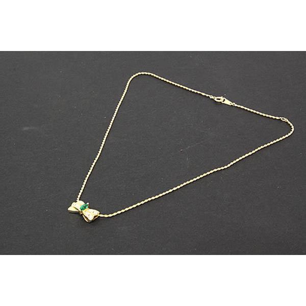 美品！】マーキスカットエメラルド1P ダイヤモンド14P K18イエロー 