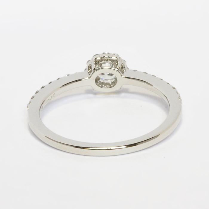 天然ダイヤモンド 0.54ct pt900 縦爪 ラウンドブリリアントカット