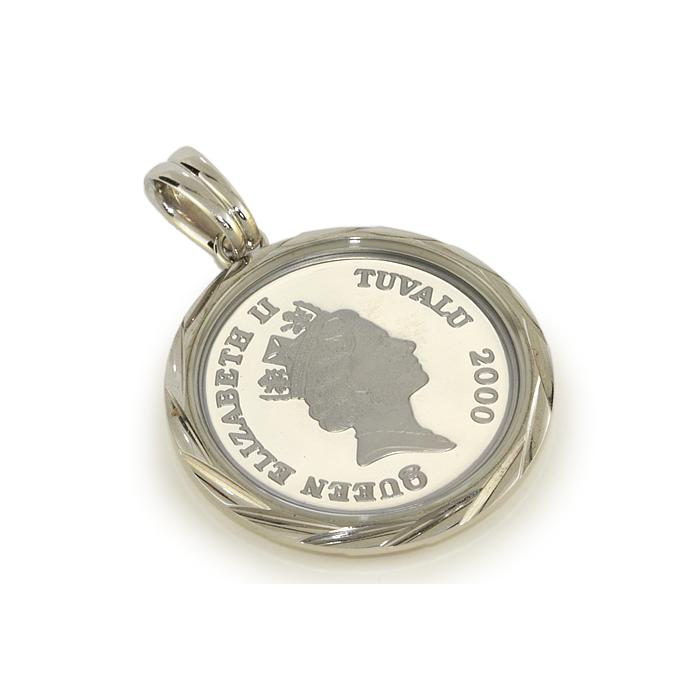 ツバルホース 1/2oz Pt999.5 プラチナコイン Pt900枠 ペンダント ツバルホース 1/2oz Pt999.5 プラチナコイン Pt900枠 ペンダント