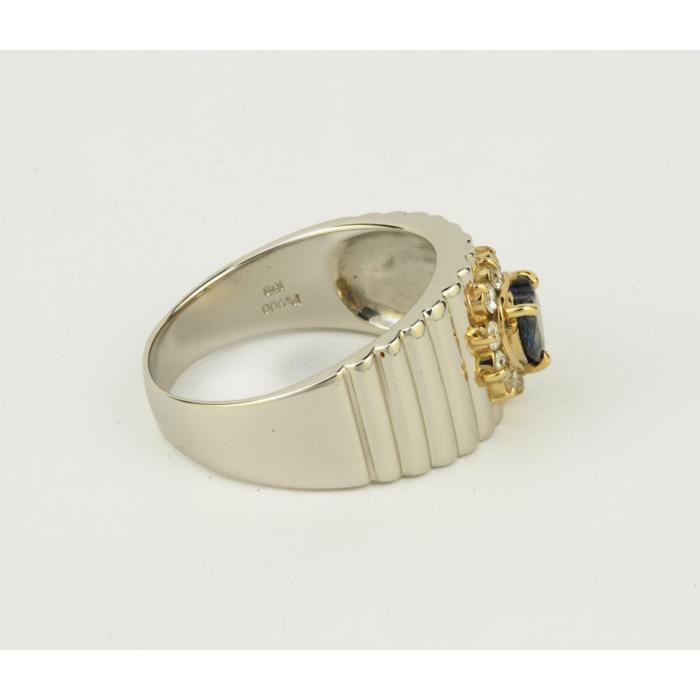 meijewelry ブルー ダイヤリング ダイヤモンド 18KYG 10号 Mei