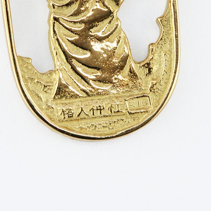 K18イエローゴールド 天之鈿女命 ペンダントネックレス 椿大神社