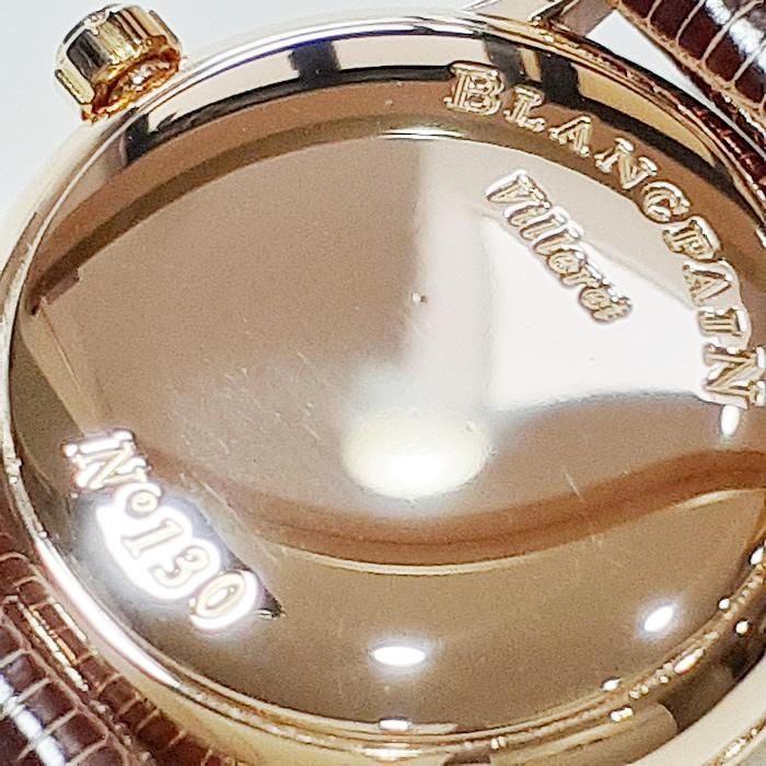 Villeret 18KRG 金無垢 ブランパン ヴィルレ ウルトラスリム 29mm 6102 