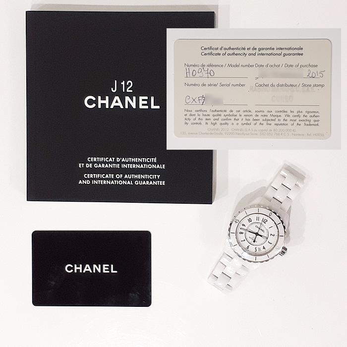 CHANEL シャネル J12 38MM H0970 ホワイトセラミック 自動巻き CHANEL シャネル J12 38MM H0970 ホワイトセラミック 自動巻き