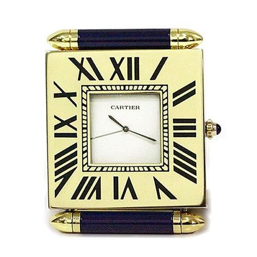 レアアイテム】 Cartier カルティエ トラベルクロック W0100009 