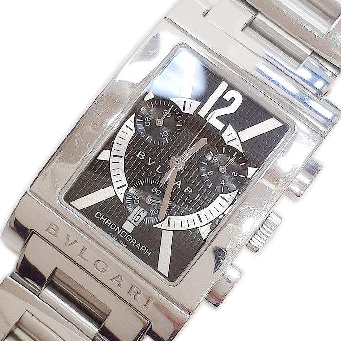 BVLGARI ブルガリ レッタンゴロ クロノ RTC49S クォーツ ステンレス  