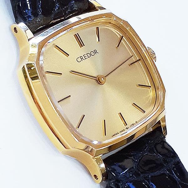 CREDOR セイコー SEIKO クレドール 14KTケース ステンレスバック CREDOR セイコー SEIKO クレドール 14KTケース ステンレスバック