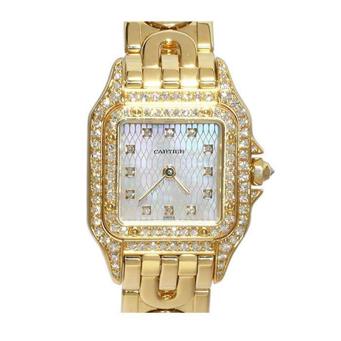 Cartier 【美品】カルティエ パンテールSM 金無垢 純正二重 Cartier 【美品】カルティエ パンテールSM 金無垢 純正二重