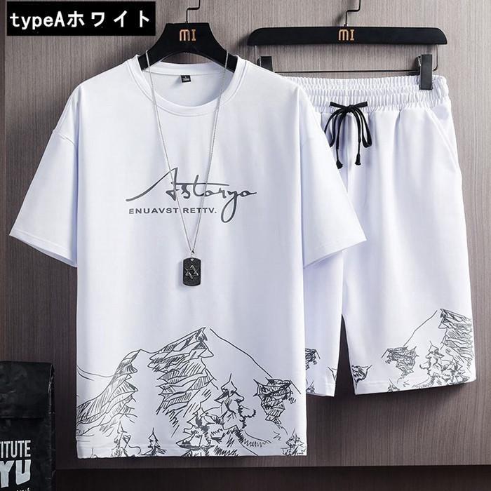 上下セット セットアップ Tシャツ ハーフパンツ 半袖 メンズ 夏 ルームウェア 部屋着 ゆったり airoom｜marushojistore｜11